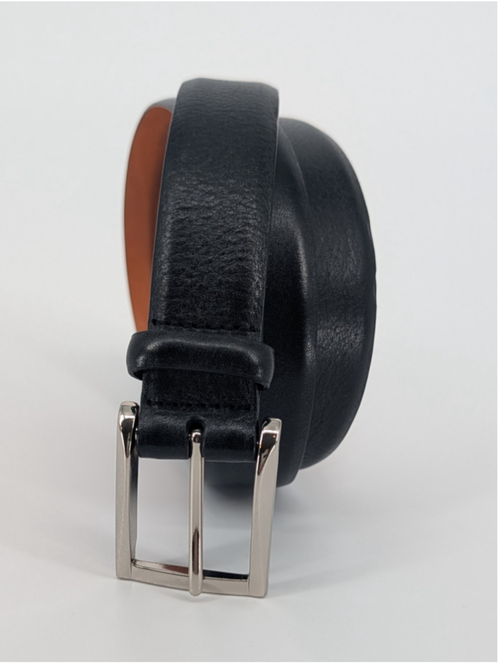 Kirkland Signature Black Full Grain Leather Dress Belt Men's Size 42